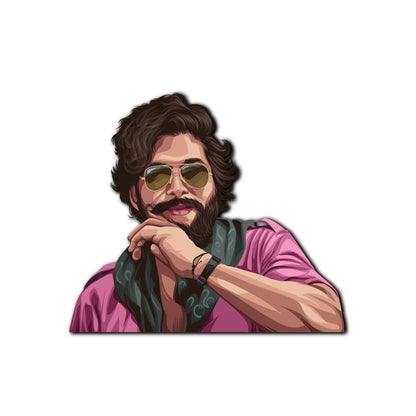 High-quality Allu Arjun fridge magnet - souvenir gift