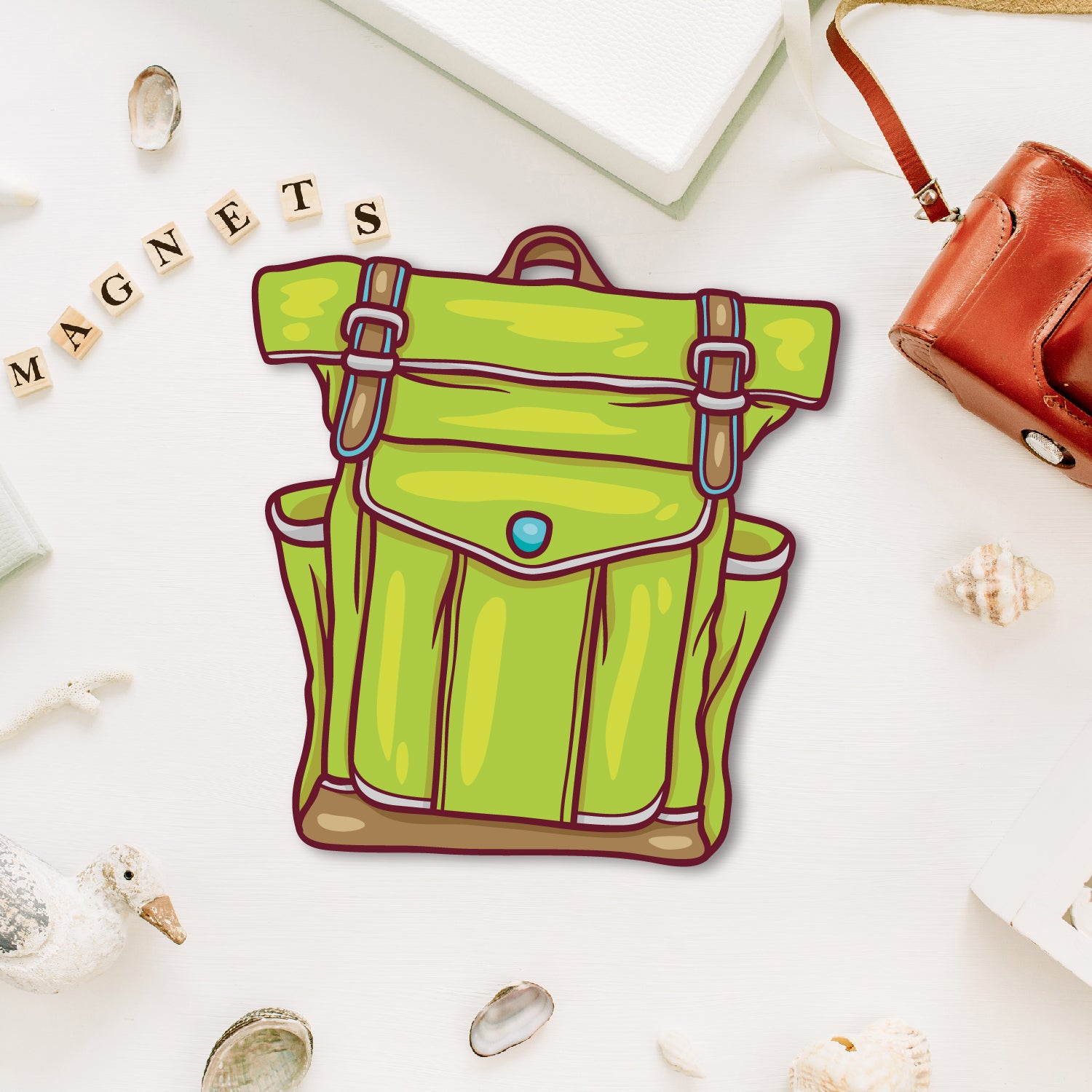 Bag Wooden Fridgerefr Magnet