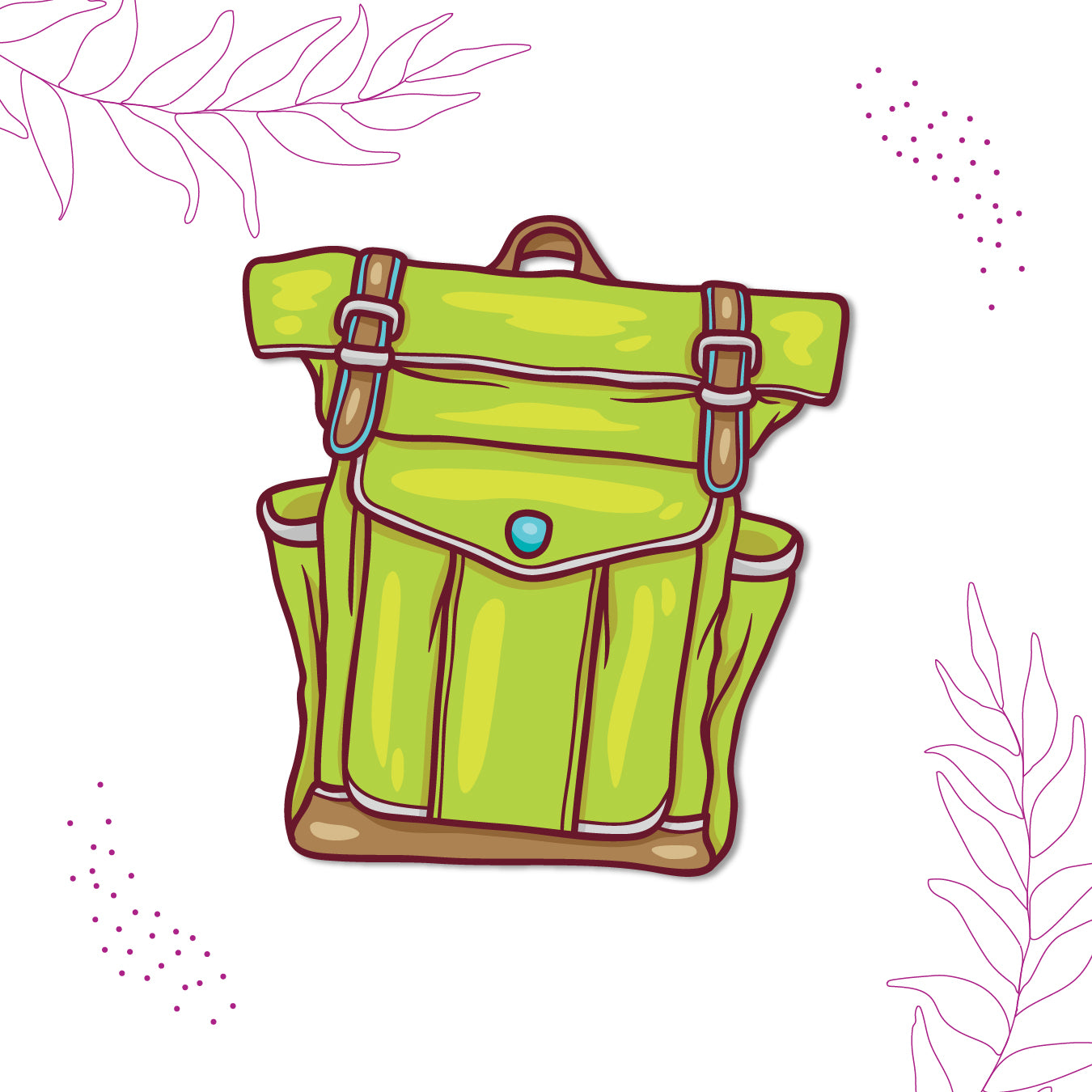 Bag design fridge magnet India