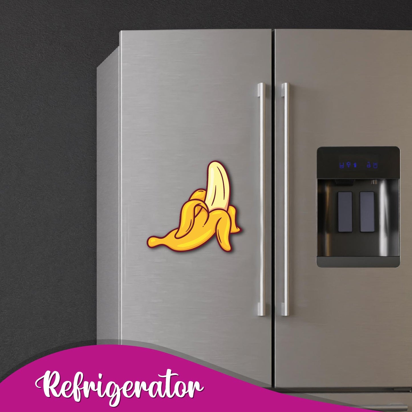 Fun banana themed fridge accessory