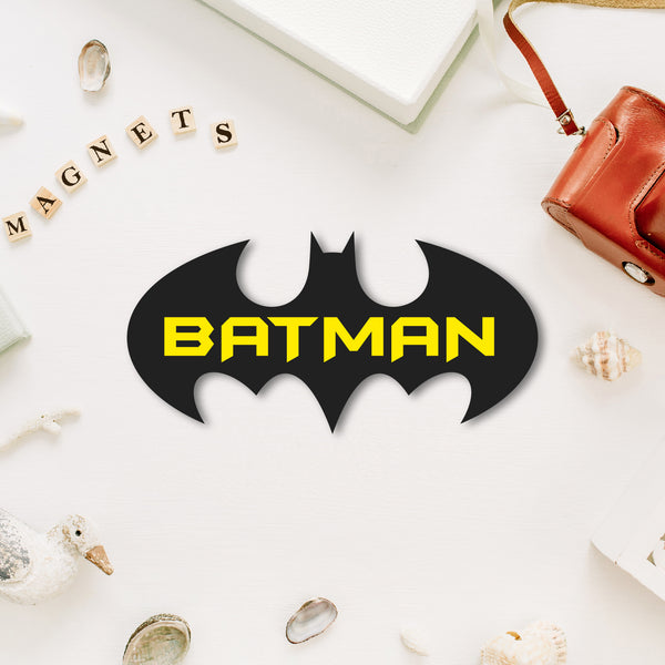 Batman Logo Wooden Fridge Magnet