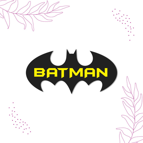 Batman Logo Wooden Fridge Magnet