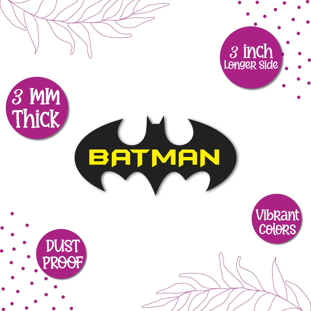 DC Batman Logo Soft Touch Magnet - Rubberized Bat Symbol Fridge Magnet