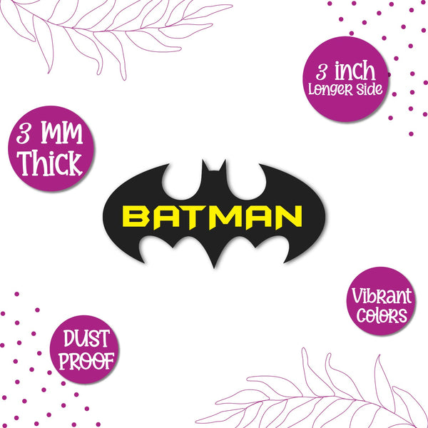 Batman Logo Wooden Fridge Magnet