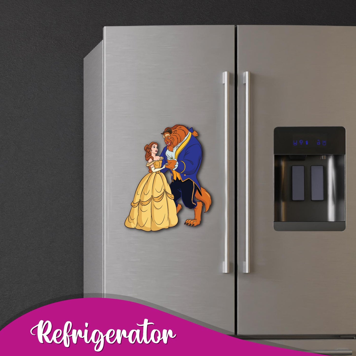 Beauty and beast fridge magnet 