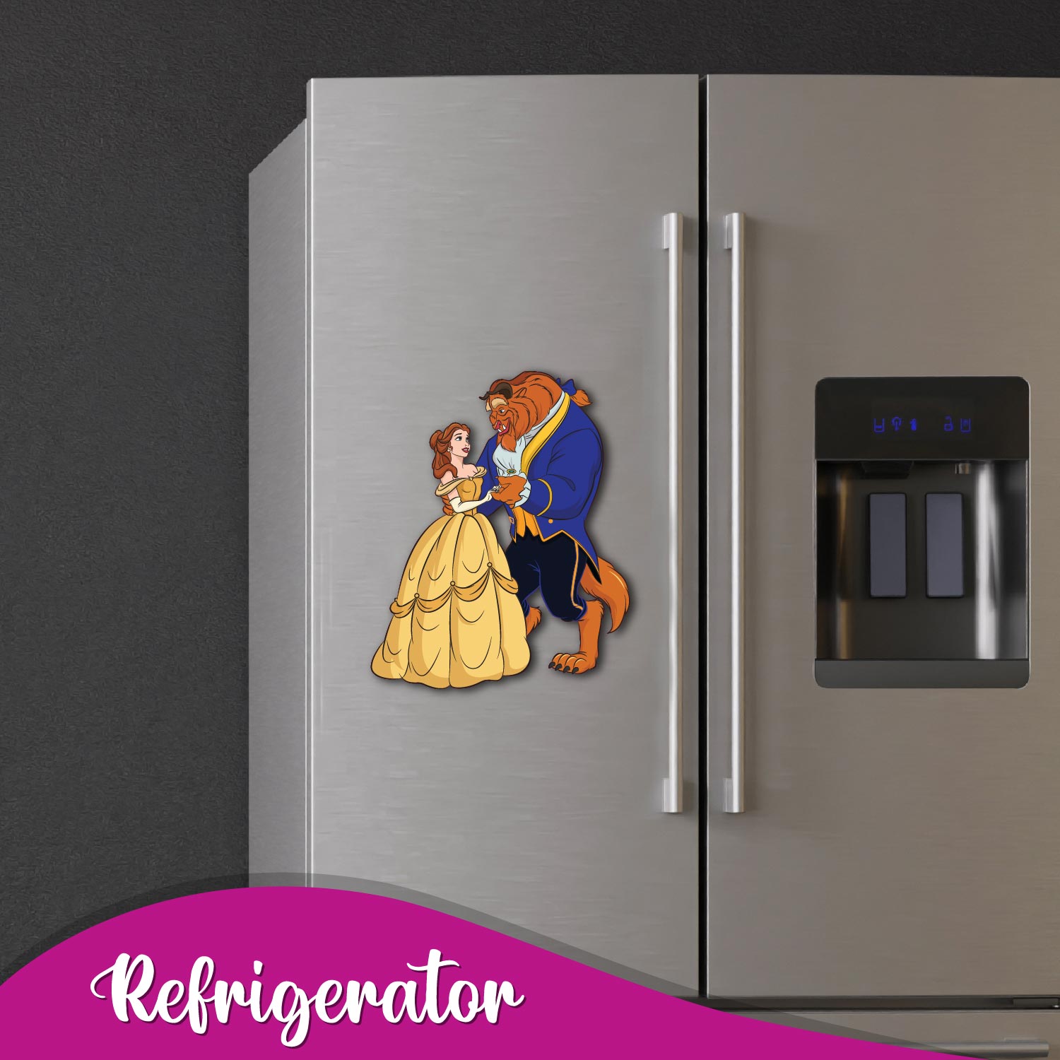 Beauty and beast fridge magnet 