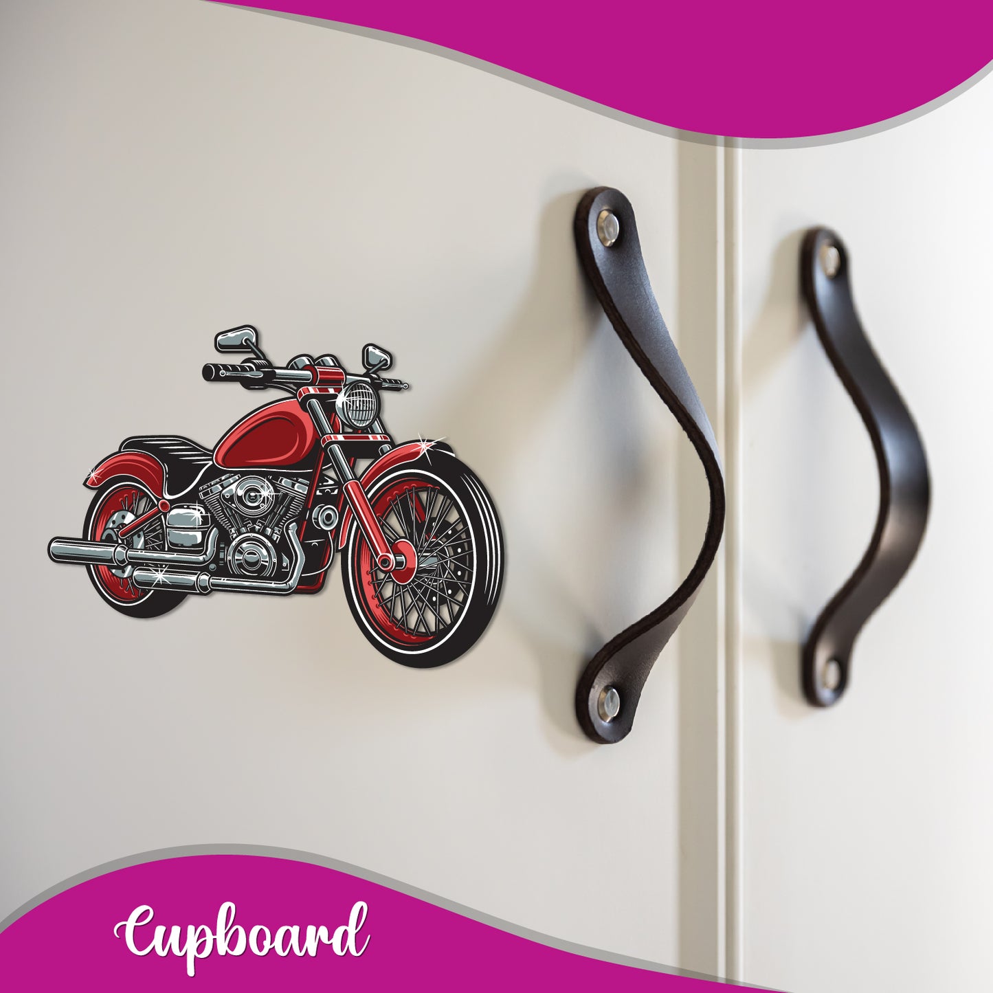Motorcycle magnet for a bike enthusiast.