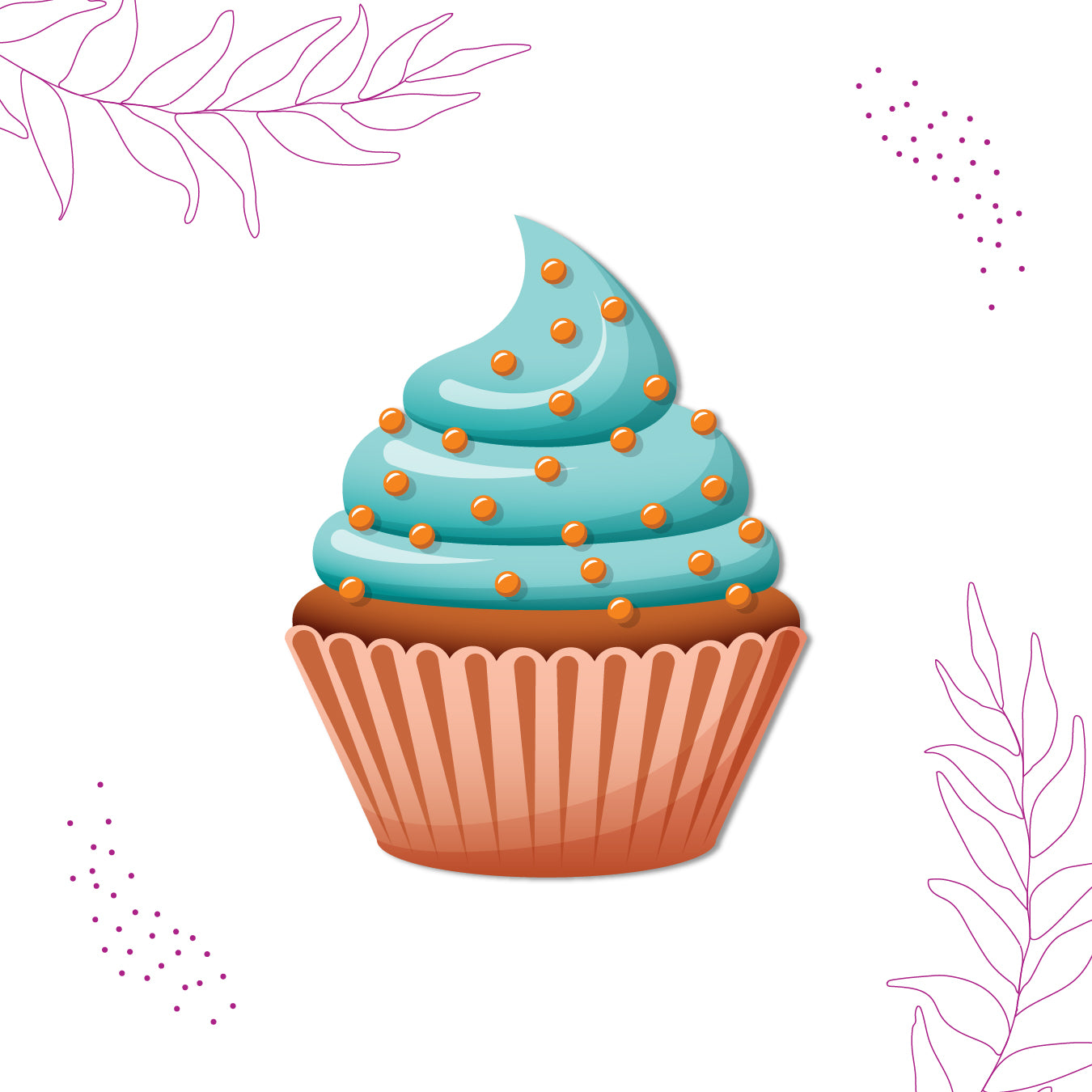 Cute dessert cupcake fridge accessory