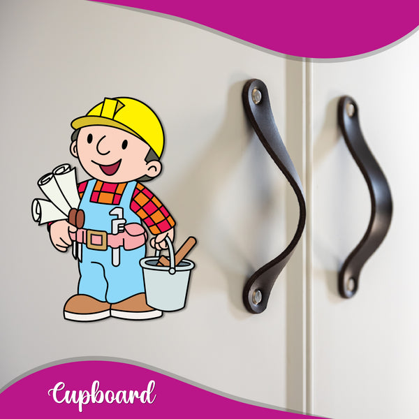 Bob the builder Wooden Fridge Magnet