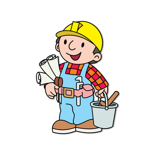 Bob the builder Wooden Fridge Magnet