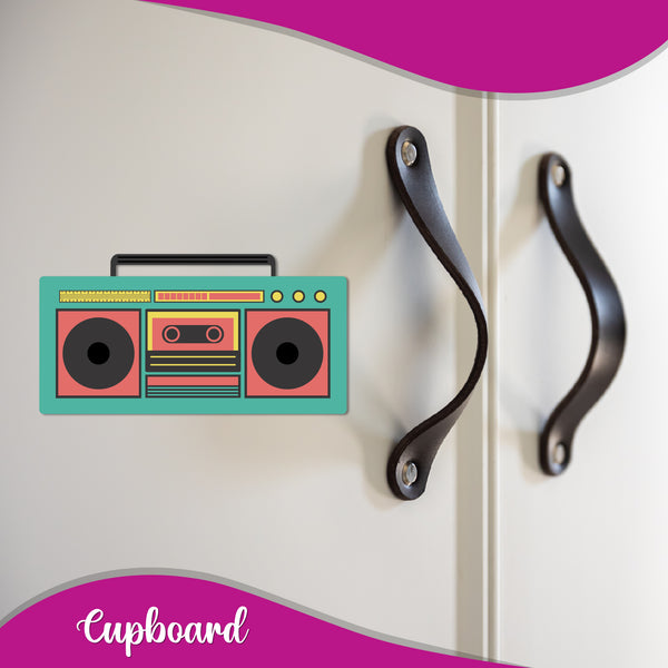 Boombox Wooden Fridge Magnet