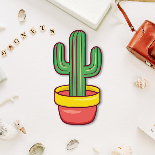 Cactus fridge magnet quirky decor