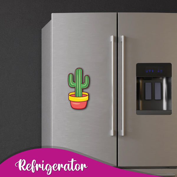 Cactus Wooden Fridge / Refrigerator Magnet