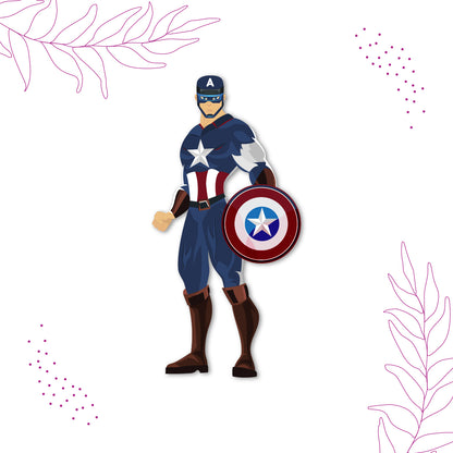 Captain America fridge magnet 