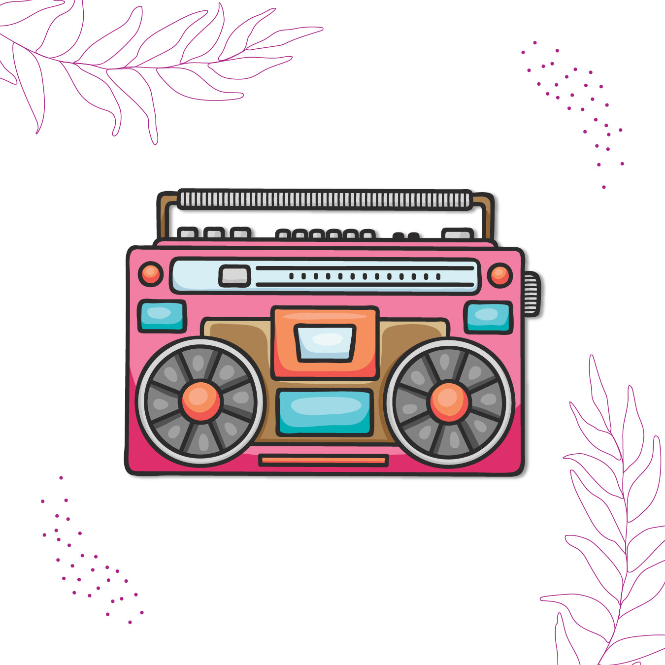 Cassette Player design fridge magnet India
