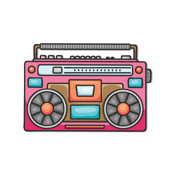 Cassette Player Wooden Fridge Magnet