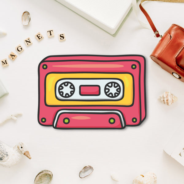 Cassette Wooden Fridge Magnet