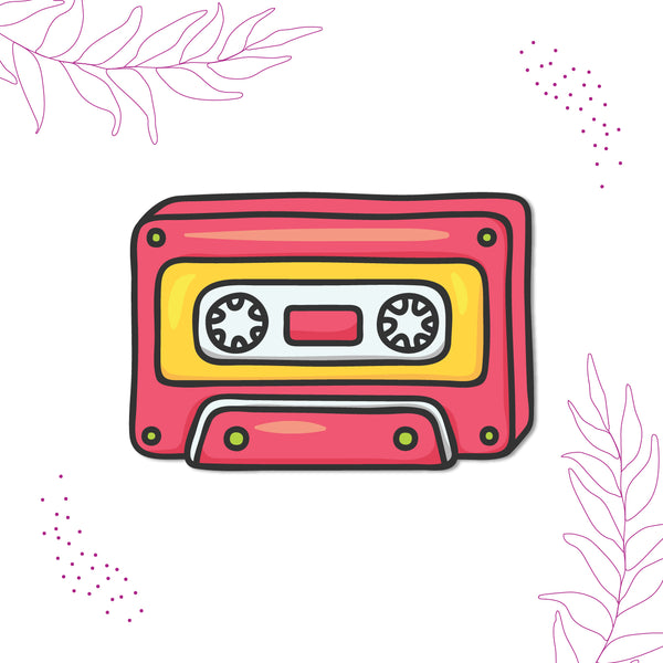 Cassette Wooden Fridge Magnet