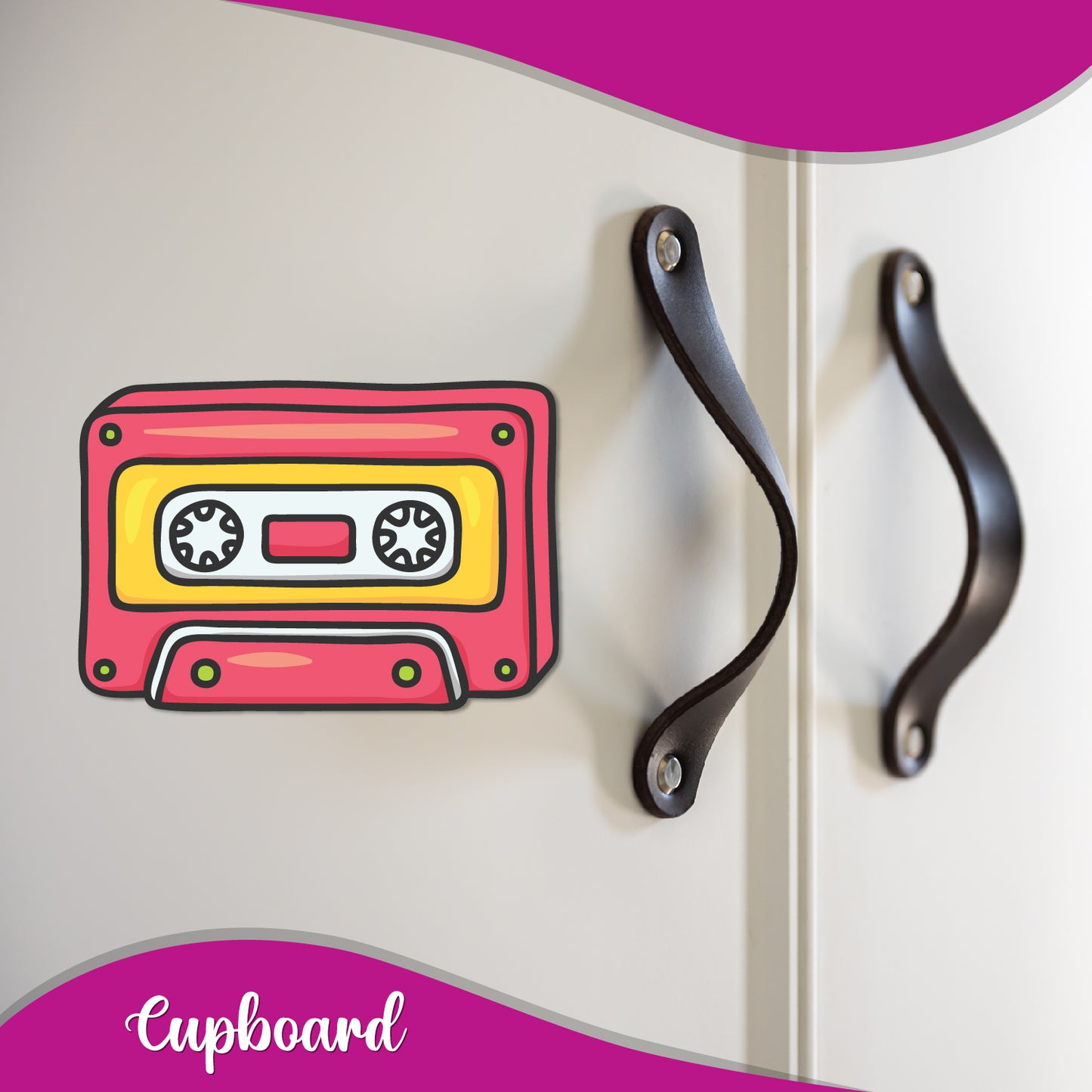 Cassette lovers quirky fridge magnet gift
