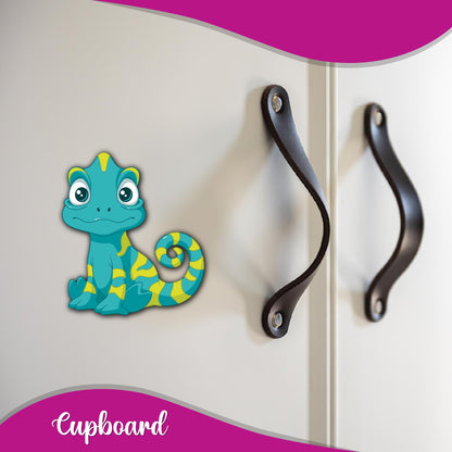 Chameleon Wooden Fridge Magnet