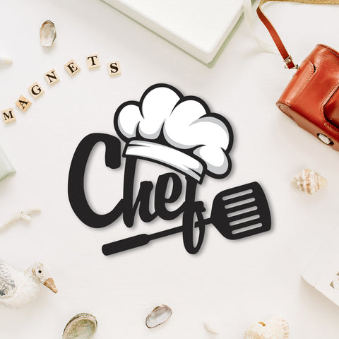 Chef Wooden Fridge Magnet