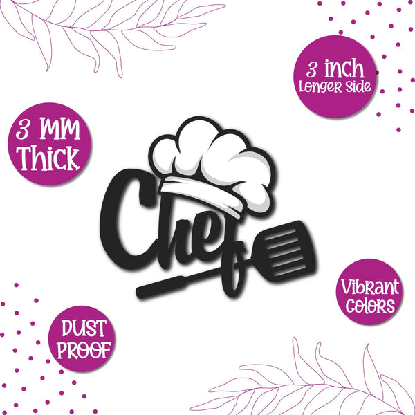 Chef Wooden Fridge Magnet