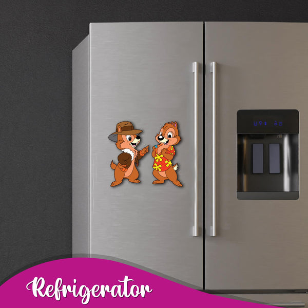 Chip & Dale Wooden Fridge Magnet