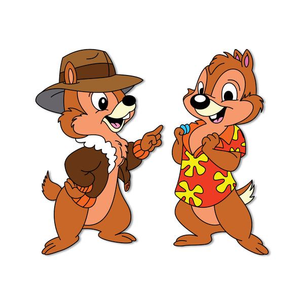 Chip & Dale Wooden Fridge Magnet