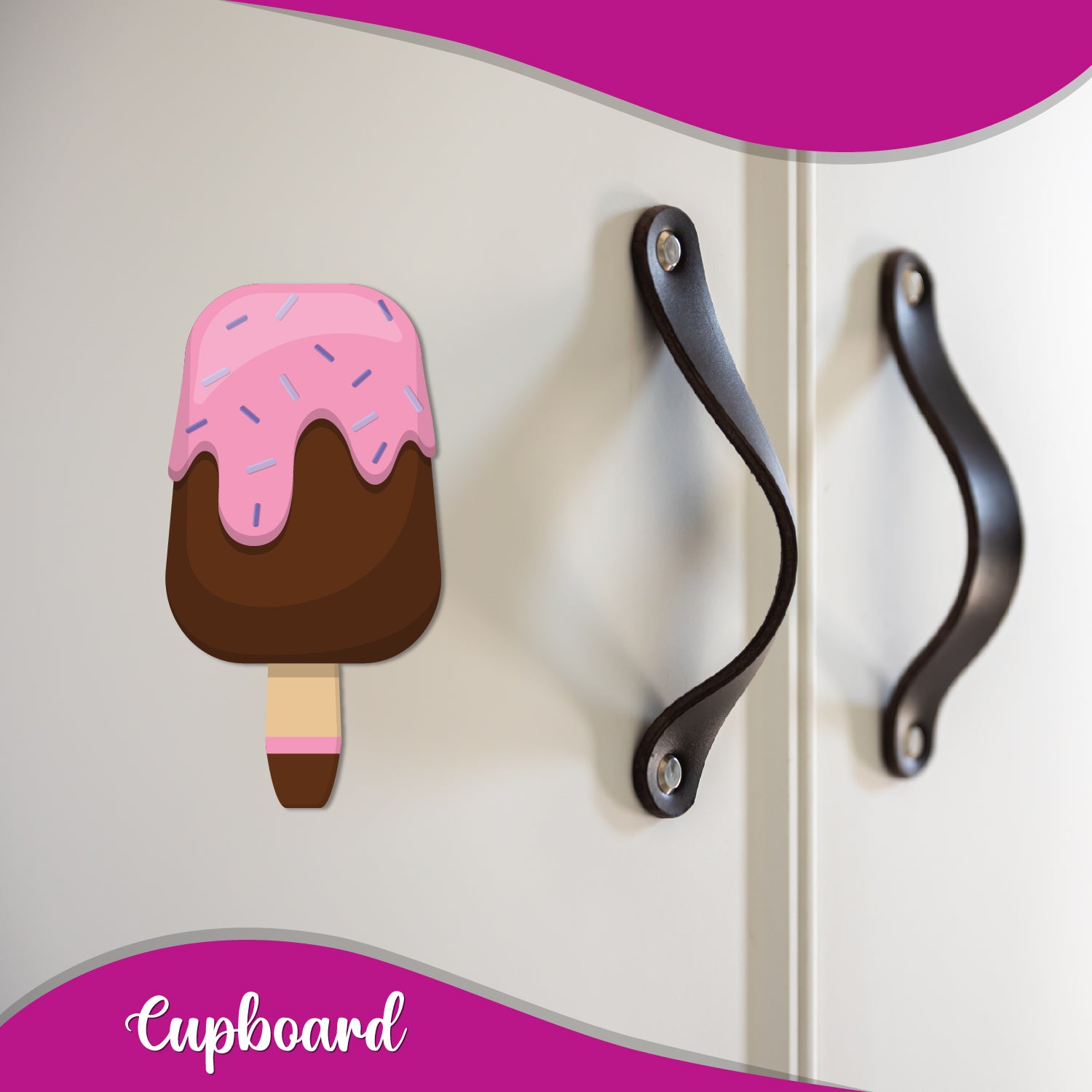 Cute chocolate bar ice cream magnet