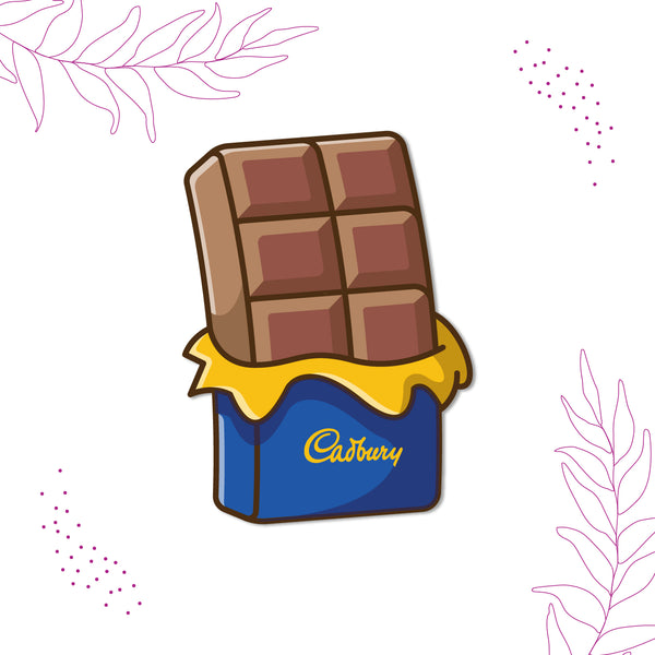 Chocolate Bar Wooden Fridge Magnet