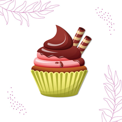 Cute cupcake dessert fridge accessory