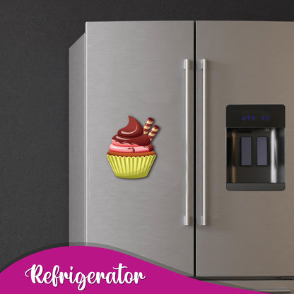Chocolate cupcake quirky fridge magnet