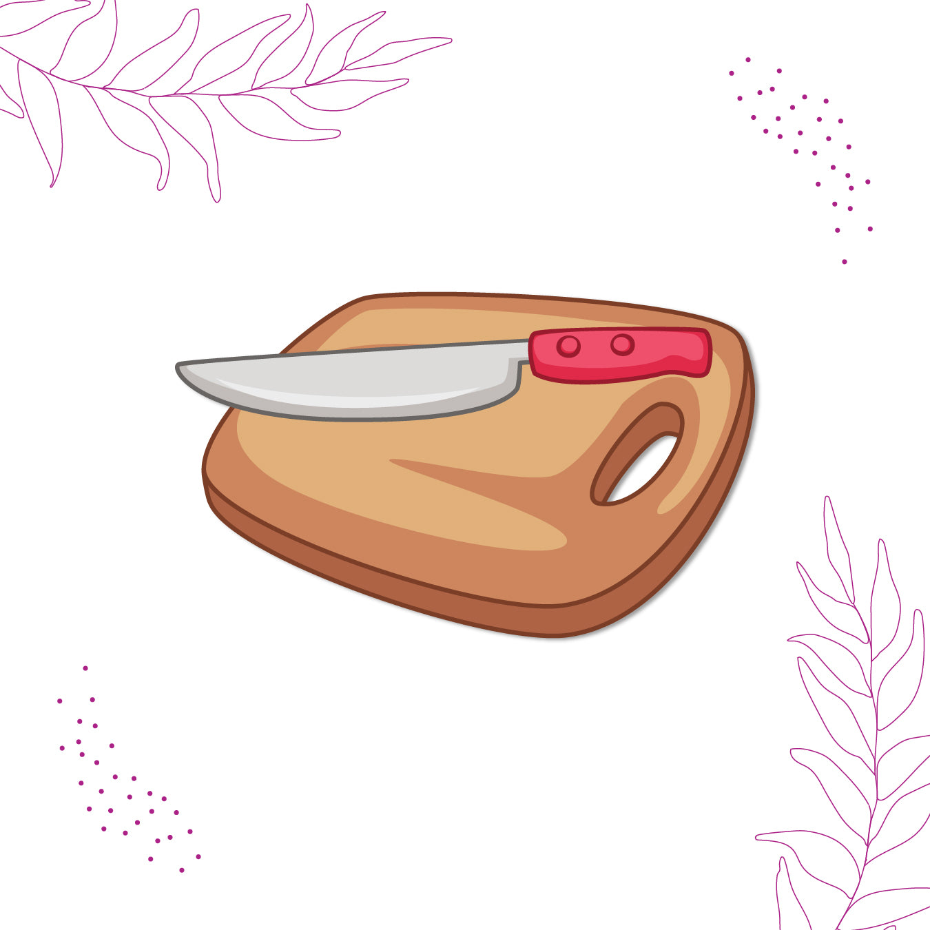 Chopping Board Wooden Fridge Magnet