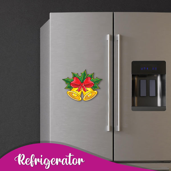 Christmas Bell Wooden Fridge Magnet