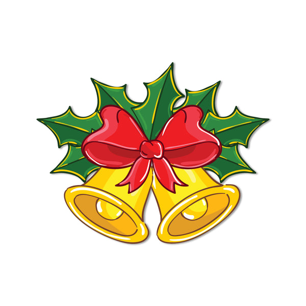 Christmas Bell Wooden Fridge Magnet
