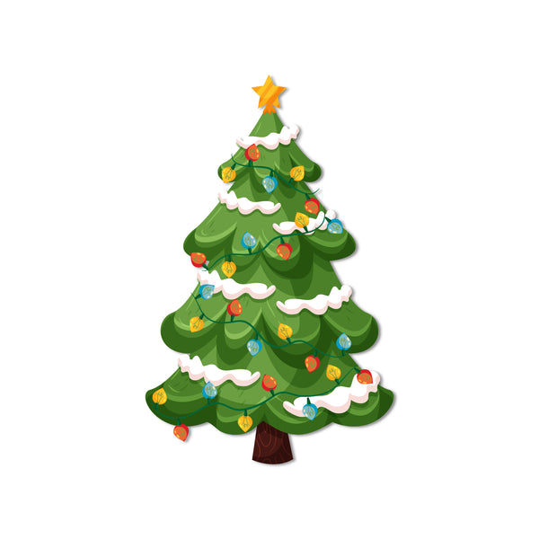Christmas Tree Wooden Fridge Magnet