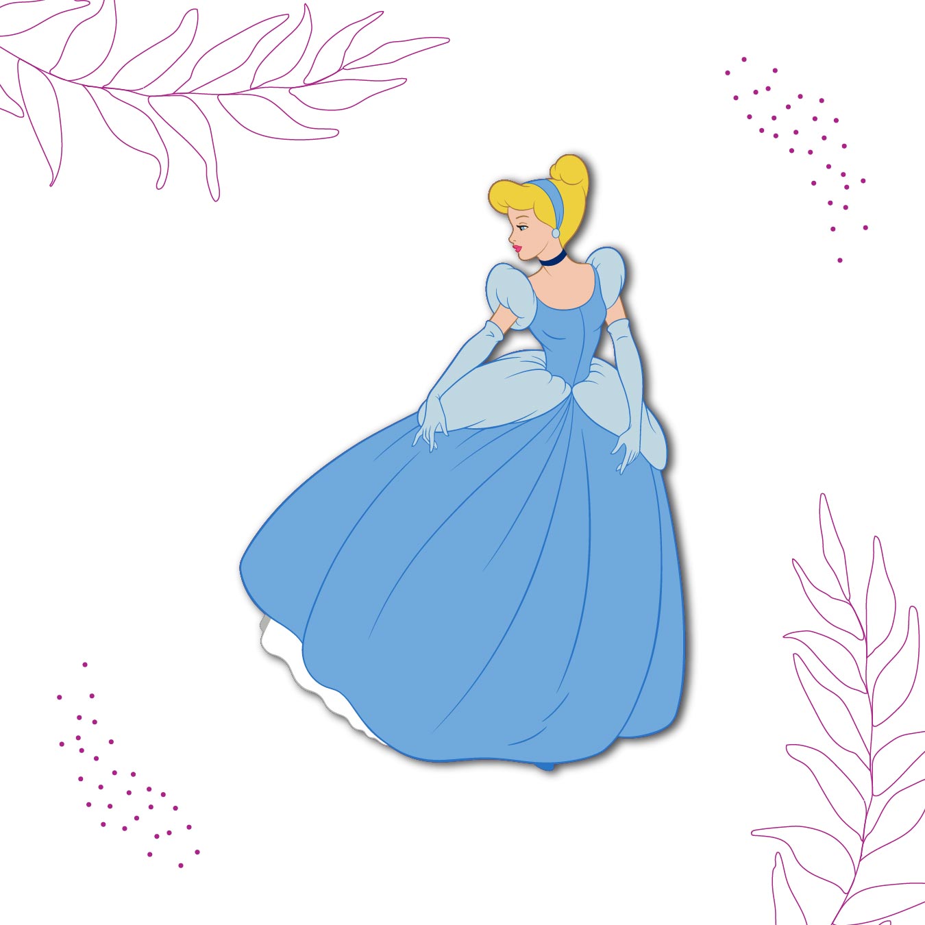 cinderella-fairytale-magnet-on-refrigerator