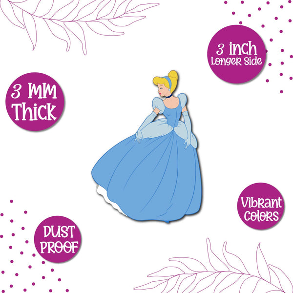 Cinderella Wooden Fridge Magnet