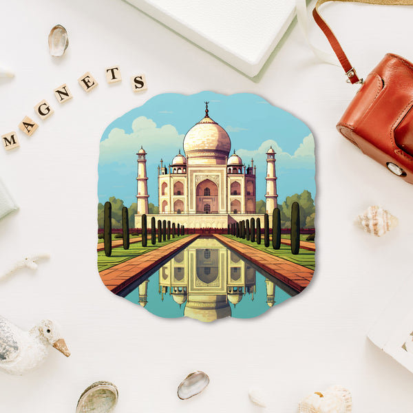 Agra Wooden Fridge Magnet