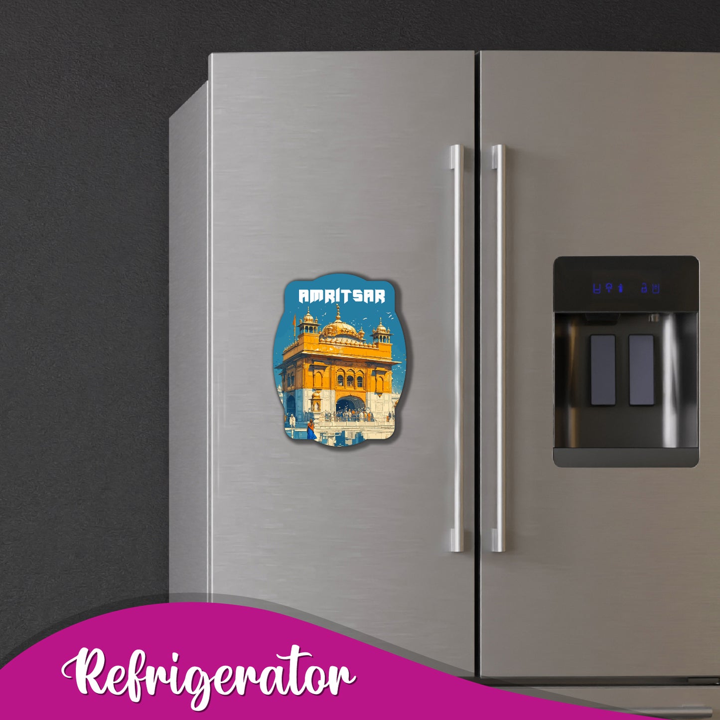 Golden Temple Wooden Magnet – Amritsar City Souvenir