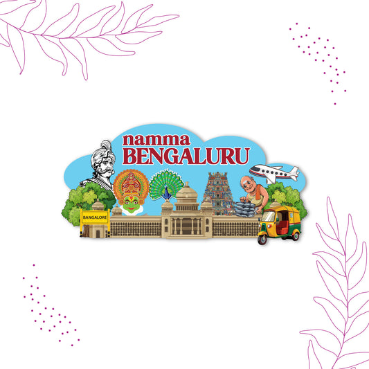 Bangalore Fridge Magnet | Bengaluru Travel Souvenir India