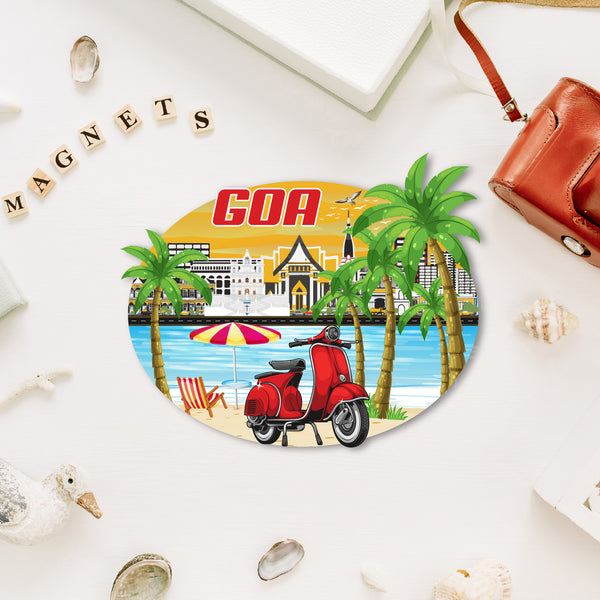Goa Wooden Fridge Magnet