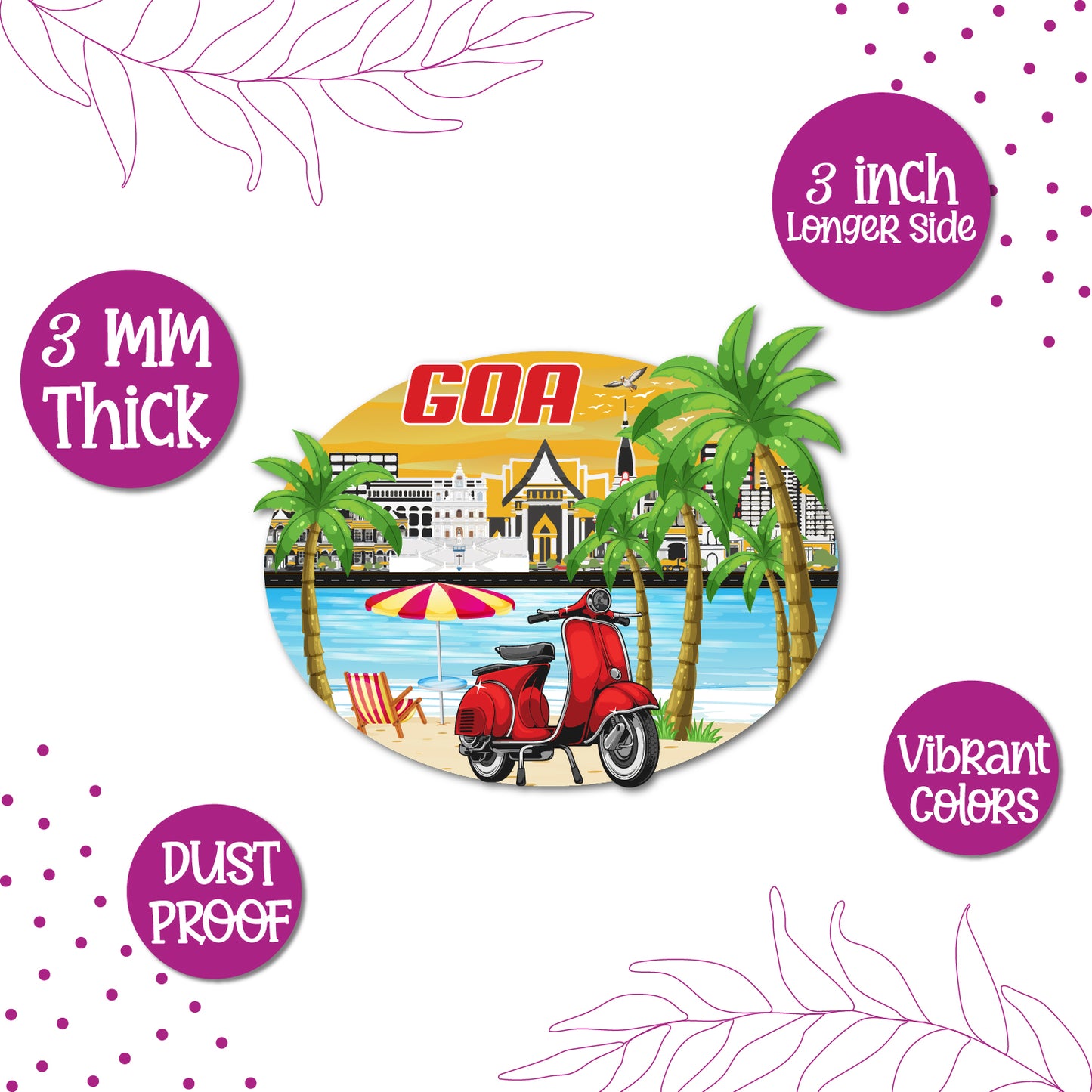 Goa Fridge Magnet