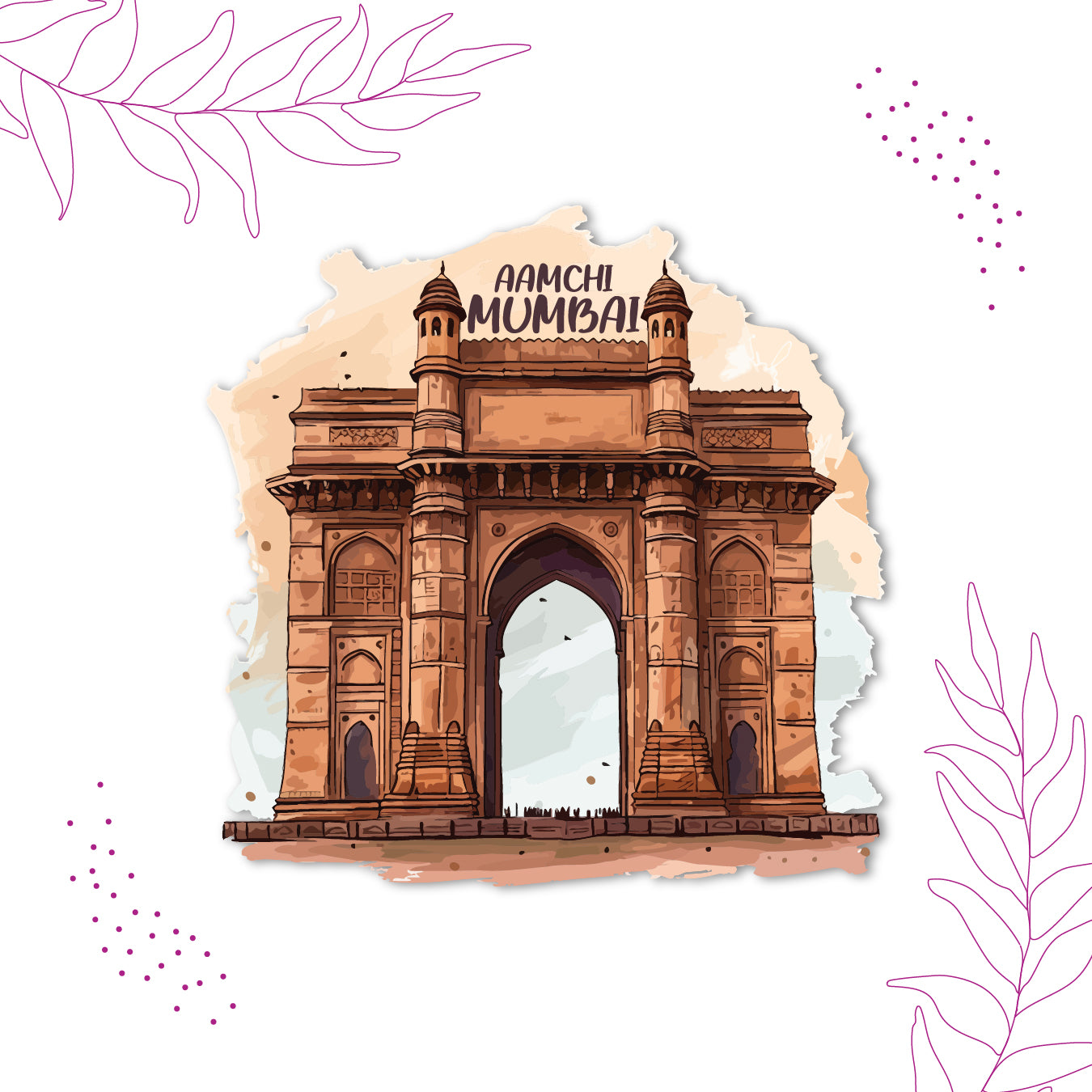 Mumbai Fridge Magnet - Gateway of India
