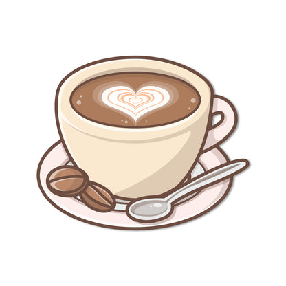 A fun, word-art magnet for coffee enthusiasts.