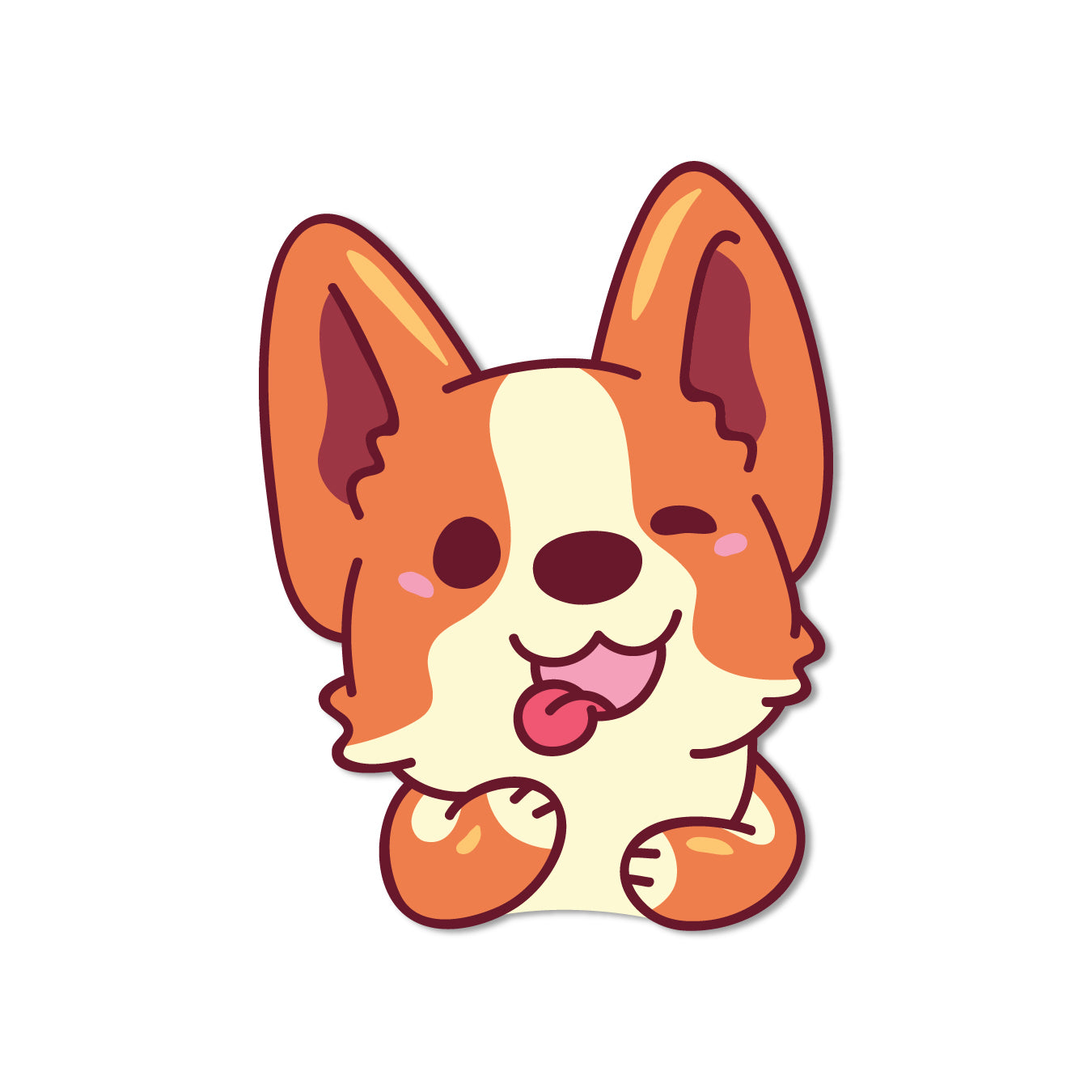 Cute Dog Front View