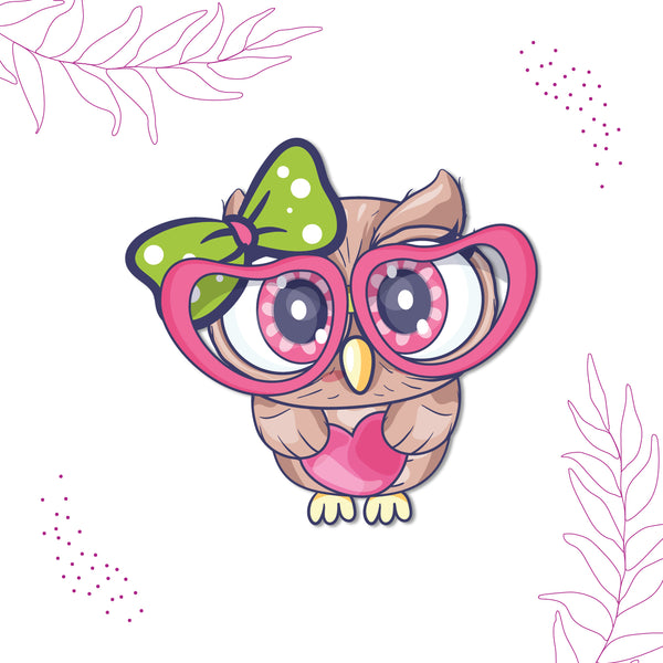 Cute Owl Wooden Fridge Magnet