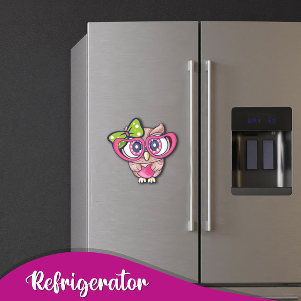 Cute Owl Wooden Fridge Magnet