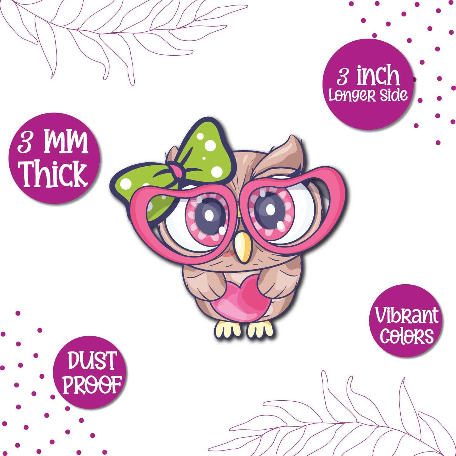 Cute Owl fridge magnet – quirky and decorative kitchen accessory