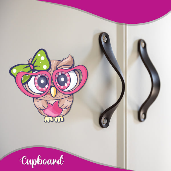 Cute Owl Wooden Fridge Magnet
